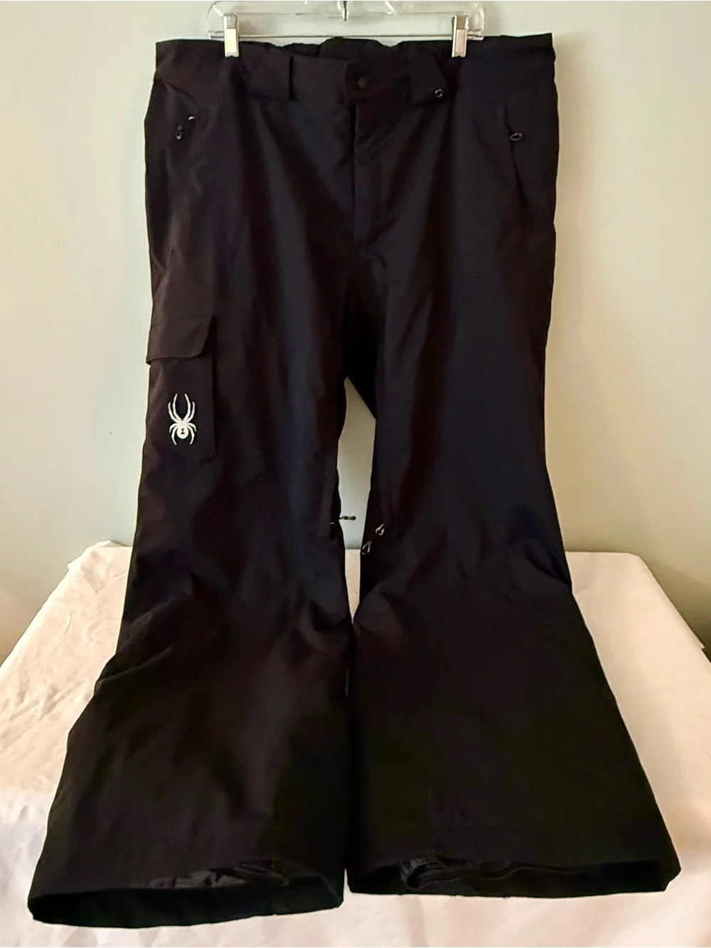Spyder Men’s XXL Short Black Cargo Snow Ski Snowboard Thinsulate Pants ~Like New - Picture 16 of 16